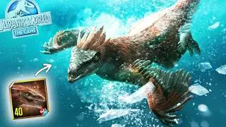 NUEVO PYRORAPTOR NIVEL MÁXIMO 40! NUEVO DINOSAURIO nadador marino Jurassic World El Juego