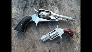 Карманный револьвер Remington .31 против мини-револьвера NAA 22 LR &mdash; тест скорости, пробивной спо...