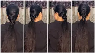 Women Low Ponytail Hairstyle Tutorial Ideas 