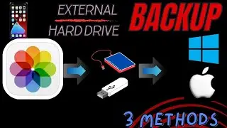 3 Simple Ways to Back Up iPhone Photos to External Hard Drive | Mac & Windows Guide | Easy Storage