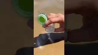 Sea Salt with Sand reaction on the beach! #shorts #funny #viral #trending #beachmode #beachday