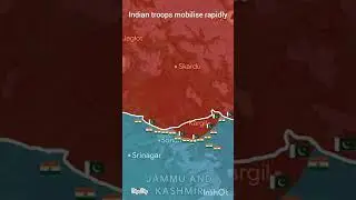 The 1999 Kargil War #map #shorts #5ksubs