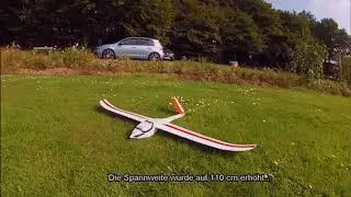 La Ventolina V2 RC Segelflugzeug aus der FMT Bauplan Modellflug