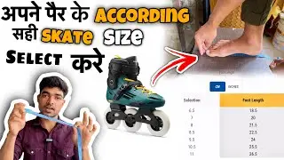 How To Select Right Size Of Inline Skate / How to Measure Your Foot Size // Vishal skater