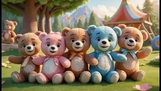 Five Little Teddy Bears at Play | Cute Toy Song & Nursery Rhymes for Kids