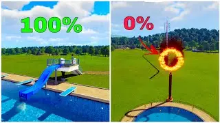 100% vs 0% Survival Chance Water Slide #2 - Planet Coaster 2