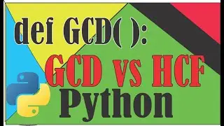 How to calculate HCF using function in python || Python in hindi || function in Python#function