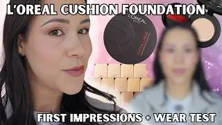 I tested the NEW L'oreal Infallible Cushion Foundation!