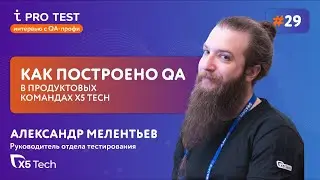 PRO Тест № 29 ӏ  Как построено QA в продуктовых командах ӏ   Александр Мелентьев из X5 Tech