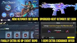 Good News 😍 2X UC REWARDS | Next Ultimate Set Upgrade skin | Pre-Order 1-Gem Extra Exchange Bgmi 