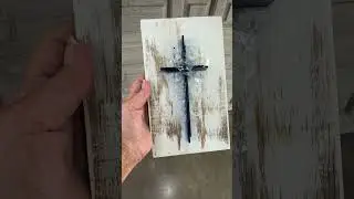 Glass Cross Resin Art #glassart #resincrafts