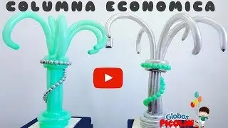 Columna con globos # 260 muy facil #195