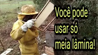 Como usar só meia lâmina de cera, sem ter problemas?
