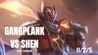 Zamudo Gangplank vs Shen - Full Game Stream Vod