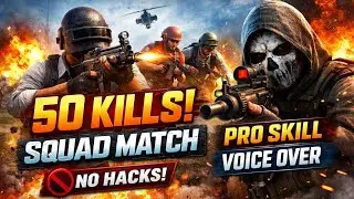 BGMI 50 KILLS SQUAD MATCH 🔥 | Pro Skill Gameplay with Voice Over |