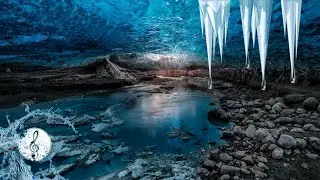 Relaxing Glacier Cave Sounds | Ice Cave Sounds | Dripping Stalactites Sounds |  Cave Ambience
