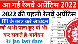 Railway Latest Apprentice 2022, ITI Railway Apprentice 2022, RCF Kapurthala Apprentice 2022