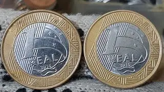 SORTUDO VOC&Ecirc; TEM ESSAS DUAS MOEDAS? 1 REAL ANO 2014 E 2016 VALE UM BOM DINHEIRO $ 👀 60 A 170 REAIS 🥳