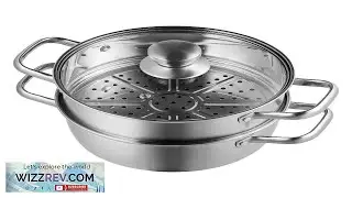 VEVOR Steamer Pot 9.5in 24cm Steamer Pot for Cooking with 5QT Stock Pot