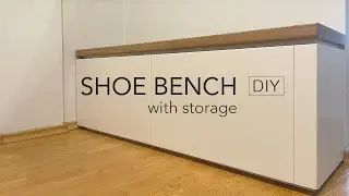 DIY Shoe Storage Bench