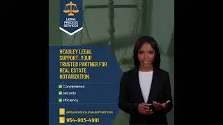 Headley Legal Support Services: Your Trusted Partner for Real Estate Notarization!