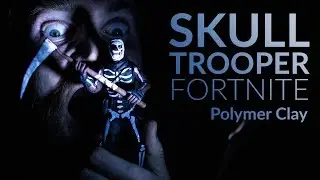 Creating Skull Trooper on Halloween in Old Factory (Fortnite Battle Royale) &ndash; Polymer Clay Tutorial