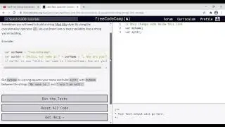 29 -  Learn Basic JavaScript   Constructing Strings with Variables