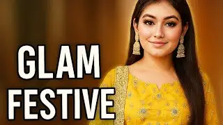 Glam festive look by fozia makeup tutorial 💄
