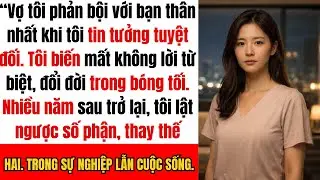 Vợ tôi ngoại tình với bạn thân nhất của tôi. Tôi biến mất. Nhiều năm sau, tôi thay thế cả hai...