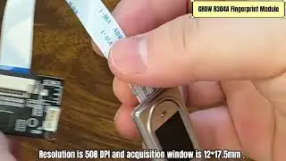 GROW R304A DC4.2-6V Fingerprint Module Free SDK With 1500 Capacity For Arduino Windows Android