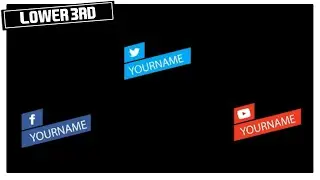 🎥 SOCIAL LOWER THIRDS YOUTUBE FACEBOOK TWITTER After Effects [No Copyright Free Download & Edit]