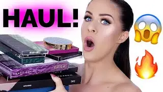 HUGE HAUL!!! NEW RELEASE EYESHADOW PALETTES!!! COLOURPOP, URBAN DECAY, KAT VON D & MORE!!!