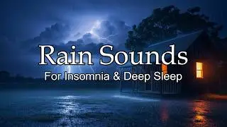 Fall Asleep in Minutes with Heavy Rain on Roof | Calming Rain for Night Sleep