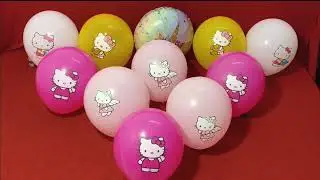 FUN UNBOXING AND BLOWING LOTS OF PRINTED BALLOON AND MYLER BALLOON  ASMR SATISFYING VIDEO!!