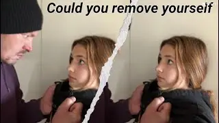 Self defense against a shirt grab.