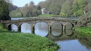 National Trust Stourhead house and gardens. A tourists view. April 2022