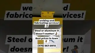 welding and fabricating services!  👨🏿&zwj;🏭Steel or aluminum it doesn't matter! 🧑🏾&zwj;🔧Best prices in town