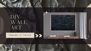 DIY Minimalist Art Tutorial | diy minimalist painting | texture painting on canvas for beginners