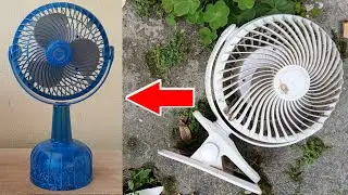 5V fan with dead control circuit &ndash; Transformed into a DIY desk fan with a switch.