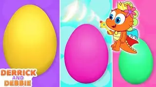 Learn Sizes With Colored Eggs + Many More Educational Videos For Kids | @DerrickandDebbie