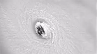 Hurricane Irma: Closeup of the Inner Eye Wall