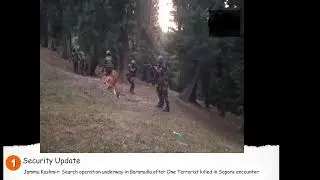 Jammu Kashmir: Search operation underway in Baramulla after One Terrorist killed in Sopore encounter