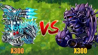 PVZ 1 Fusion 2.8 Challenge!! 300 Plants Fusion VS 300 Ultimate Obsidian Gargantuar - Who Will Win?