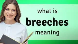Breeches &bull; what is BREECHES meaning