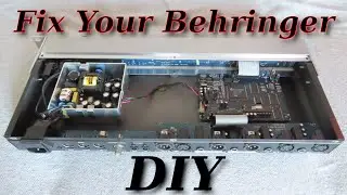 Ремонт сломанного и неисправного стоечного устройства Behringer. Для большинства устройств требуется замена конденсатора.