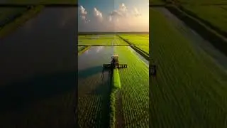 🚜 90% Time Saving Rice Planting Tech#riceplanting#riceplanting