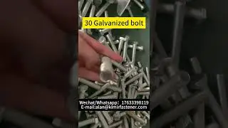M16*100 Galvanized bolt #fasteners #bolts#Shorts