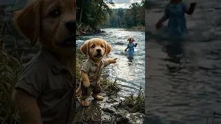2 Police Save His Sister #ai #puppy #explore #cute #love
