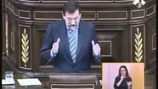 Rajoy critica la intervención de Zapatero