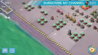 Boom Beach - Operation Stronghold - Quay (solo attack zooka)